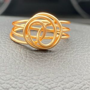 Gold Wire Wrapped Ring